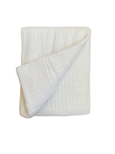 Load image into Gallery viewer, Baby Basics Cellular Blanket Cot/Cotbed Size White
