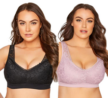 تحميل الصورة إلى عارض المعرض، Ladies Lace Pull On Padded Bra
