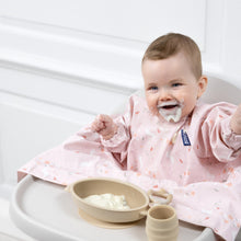 Carica l'immagine nel visualizzatore di Gallery, Bibado Coverall Weaning Bib with Ecomm Bag in Botanical Bunnies Print
