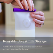 تحميل الصورة إلى عارض المعرض، Lansinoh Silicone Milk Storage Bags Pack of 5
