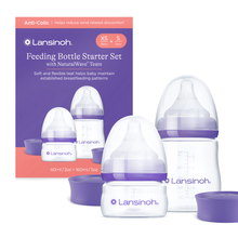 Carica l'immagine nel visualizzatore di Gallery, Lansinoh Feeding Bottle Starter Set Extra Small &amp; Small Plastic
