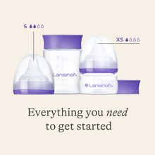 Carica l'immagine nel visualizzatore di Gallery, Lansinoh Feeding Bottle Starter Set Extra Small &amp; Small Plastic
