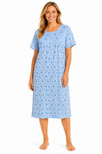 Load image into Gallery viewer, Ladies Embroidered Cotton Rich Jersey Short Sleeve Nightdress
