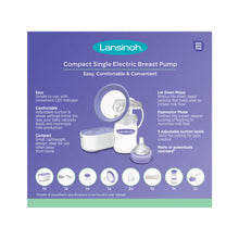Load image into Gallery viewer, Lansinoh Compact Single Electric Breast Pump
