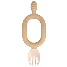 Load image into Gallery viewer, Bibado Sporkit Multi-Stage Baby Spork &amp; Dipper Fawn 2 Pack
