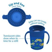 Afbeelding in Gallery-weergave laden, Dr Brown's Milestones Cheers 360 Cup With Handles 200ml Blue
