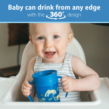 Afbeelding in Gallery-weergave laden, Dr Brown's Milestones Cheers 360 Cup With Handles 200ml Blue
