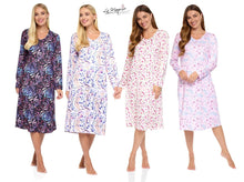 Lade das Bild in den Galerie-Viewer, 6 Pack Ladies Berried Treasure Long Sleeve Nightdress

