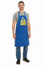 Load image into Gallery viewer, Warning Man in Kitchen Barbeque Apron Blue
