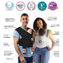 Carica l'immagine nel visualizzatore di Gallery, Baby K'tan Slings Baby K’tan Breeze Baby Carrier - Black
