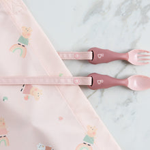 Carica l'immagine nel visualizzatore di Gallery, Bibado Handi Cutlery Set Blush Pink 2-Pack Ergonomic Baby Utensil
