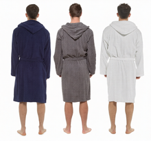Charger l'image dans la galerie, 6 Pack Mens 100% Cotton Hooded Towelling Gown
