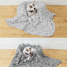 تحميل الصورة إلى عارض المعرض، 4 Pack Dog Bone And Paw Print Design Pet Blankets

