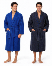 Carica l'immagine nel visualizzatore di Gallery, Mens Polycotton Check Long Sleeve Traditional Robe Gown
