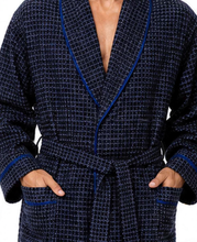 Carica l'immagine nel visualizzatore di Gallery, Mens Polycotton Check Long Sleeve Traditional Robe Gown
