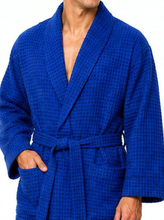 Carica l'immagine nel visualizzatore di Gallery, Mens Polycotton Check Long Sleeve Traditional Robe Gown
