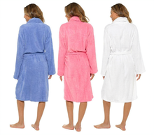 تحميل الصورة إلى عارض المعرض، 6 Pack Ladies 100% Cotton Towelling Robe
