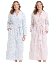 Load image into Gallery viewer, 9 Pack Ladies Moonlit Tulip Cotton Jersey Long Sleeve Wrap Robe Gown
