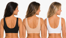 Afbeelding in Gallery-weergave laden, 3 Pack Gemm Front Fastening Stretch Cotton Multi Cup Bra White
