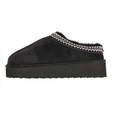 تحميل الصورة إلى عارض المعرض، 6 Pairs Ladies Black Flatformed Slippers With Detailed Trim
