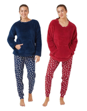 Carica l'immagine nel visualizzatore di Gallery, Ladies Soft Feel Top 100% Cotton Pant Sausage Dog Pyjamas

