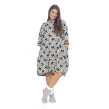 Load image into Gallery viewer, Ladies Short Sleeved Frenchie Print One Sized Jersey Nightshirt
