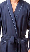 Afbeelding in Gallery-weergave laden, Mens Polycotton Long Sleeve Plain Traditional Wrap Robe Gown
