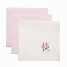 Afbeelding in Gallery-weergave laden, 12 Pack Ladies 3pk Embroidered Polycotton Handkerchiefs in Display Box
