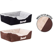 تحميل الصورة إلى عارض المعرض، Sweet Dreams Classic Faux Suede Plush Pet Bed Medium 58cm X 48cm X 20cm Assorted Colours
