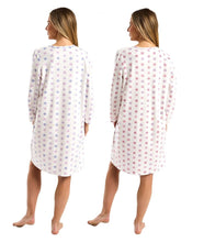 تحميل الصورة إلى عارض المعرض، Ladies Roses Floral Jersey Long Sleeve Nightdress

