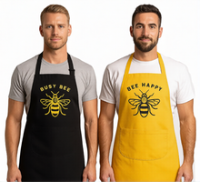 Load image into Gallery viewer, Bee Happy Barbeque Apron
